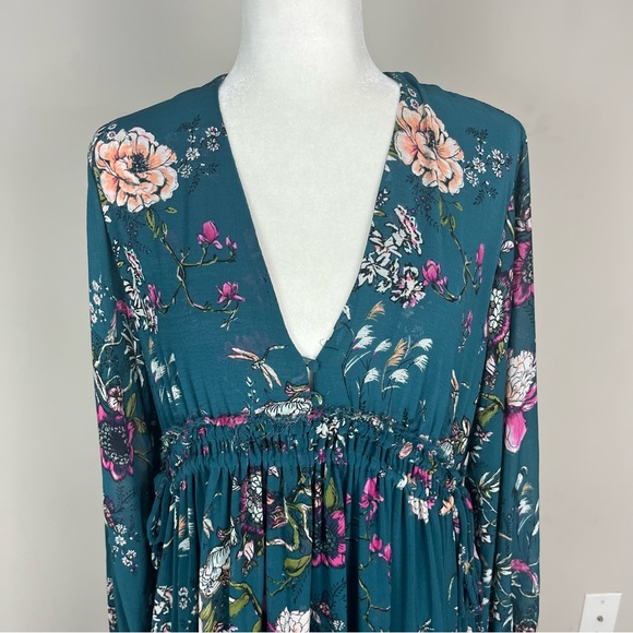 FREE PEOPLE CHERRY BLOSSOM MINI DRESS WITH SLEEVES SIZE XS - Picture 9 of 16